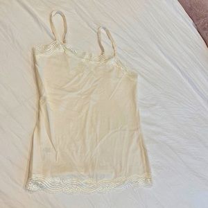 Ann Taylor lace trim cami